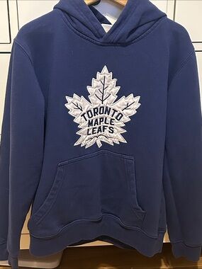 NHL Navy Blue Toronto Maple Leafs Crewneck Hoodie